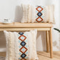 Embroidered Fringe Detail Decorative Throw Pillow Case