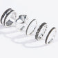 Zinc Alloy Five-Piece Ring Set