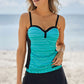 Two-Tone Sweetheart Neck Two-Piece Swimsuit