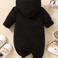 Baby LITTLE BOSS Graphic Hooded Jumpsuit