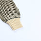 Waffle-Knit Drop Shoulder Button-Down Cardigan
