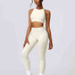 Cutout Cropped Sport Tank and Leggings Set
