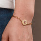 18K Gold Plated Paperclip Chain Bracelet