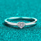 Heart-Shaped Moissanite Solitaire Ring