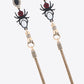 18K Gold-Plated Spider Drop Earrings