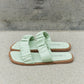 Weeboo Double Strap Scrunch Sandal in Gum Leaf