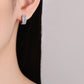 1.8 Carat Moissanite 925 Sterling Silver Huggie Earrings