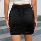 Ruched High-Rise Skirt