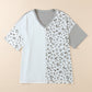 Plus Size Leopard V-Neck T-Shirt