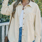 Corduroy Button-Up Pocket Shirt Jacket