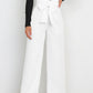 Tie Front Paperbag Wide Leg Pants