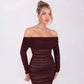 Off-shoulder Long Sleeve Sexy Maxi Dress For Women Autumn New Strapless Backless