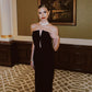 Black Sexy Maxi Dresses Women Summer New Elegant Strapless Sleeveless Off Shoulder Slim Dress