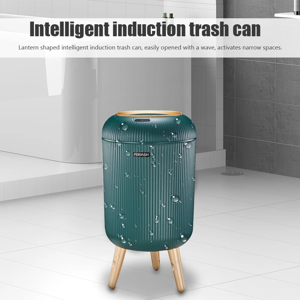 Automatic Sensor Kitchen Trash Bin Electric Garbage Bin for Kitchen/Bedroom/Living Room/Office 9.5L/10L Smart Dustbin with Lid