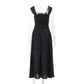 Women Summer Party Long Dress Sexy Ruched Bodycon Black Maxi Dresses