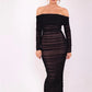 Off-shoulder Long Sleeve Sexy Maxi Dress For Women Autumn New Strapless Backless