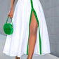 Women‘s Long Shirt Dress Ladies Sleeveless Belted Party Evening A-Line Summer Dress for Women