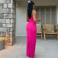 Black Sexy Maxi Dresses Women Summer New Elegant Strapless Sleeveless Off Shoulder Slim Dress