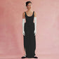 Cryptographic Sexy Split Backless Draped Maxi Dress Birthday Club Outfits Elegant Sleeveless Summer U Neck Dresses Robes