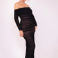 Off-shoulder Long Sleeve Sexy Maxi Dress For Women Autumn New Strapless Backless