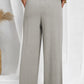 Drawstring Elastic Waist Pants with Pockets