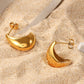Stainless Steel C-Hoop Earrings