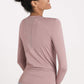 Quick-Dye Curved Hem Sports Top