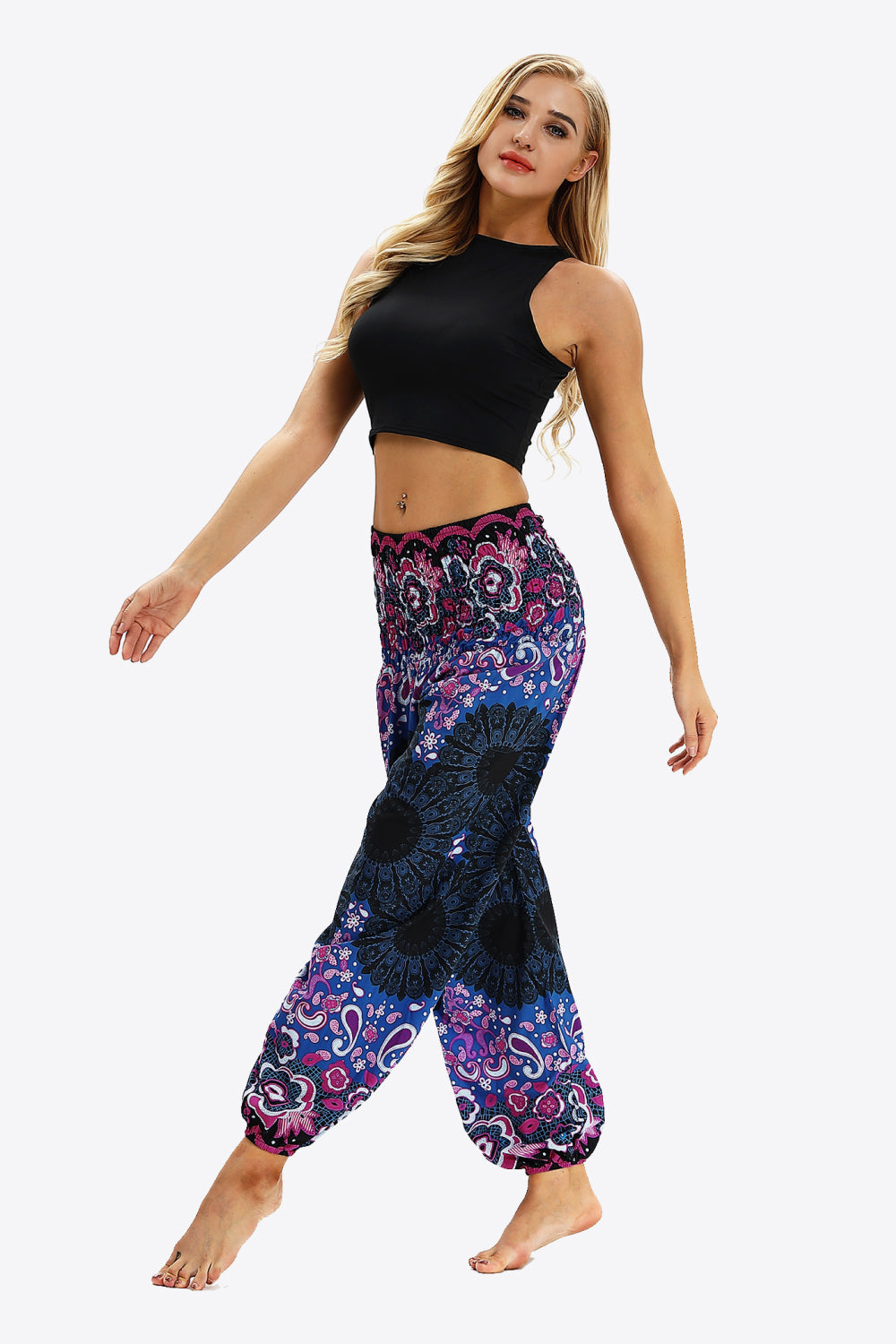 Printed Jogger Pants with Pockets