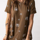 Dandelion Print Round Neck Tee
