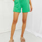 Blumin Apparel Too Good Full Size Ribbed Shorts in Green
