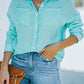 Button-Up Shirt with Breast Pockets