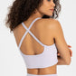 Crisscross Back V-Neck Sports Bra