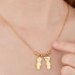 Boy and Girl Pendant Stainless Steel Necklace