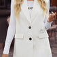 Longline Blazer Vest with Pockets