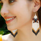 Butterfly Beaded Dangle Earrings