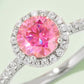1 Carat Moissanite 925 Sterling Silver Halo Ring