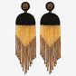 Beaded Fringe Dangle Earrings