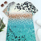 Tie-Dye Leopard Short Sleeve Tee