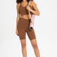 Crisscross Back V-Neck Sports Bra