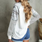Mixed Print Raglan Top