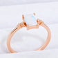 Rectangle Natural Moonstone Ring