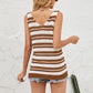 Striped V-Neck Knit Tank