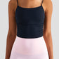 Gathered Detail Cropped Sports Cami