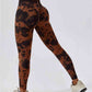 Tie Dye Wide Waistband Active Leggings