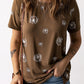 Dandelion Print Round Neck Tee