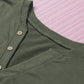 Button Detail Curved Hem Top