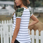 Striped Pocketed Patch T-Shirt
