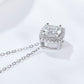 1 Carat Moissanite Geometric Pendant Necklace