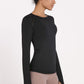 Quick-Dye Curved Hem Sports Top