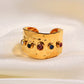 18K Gold-Plated Zircon Ring